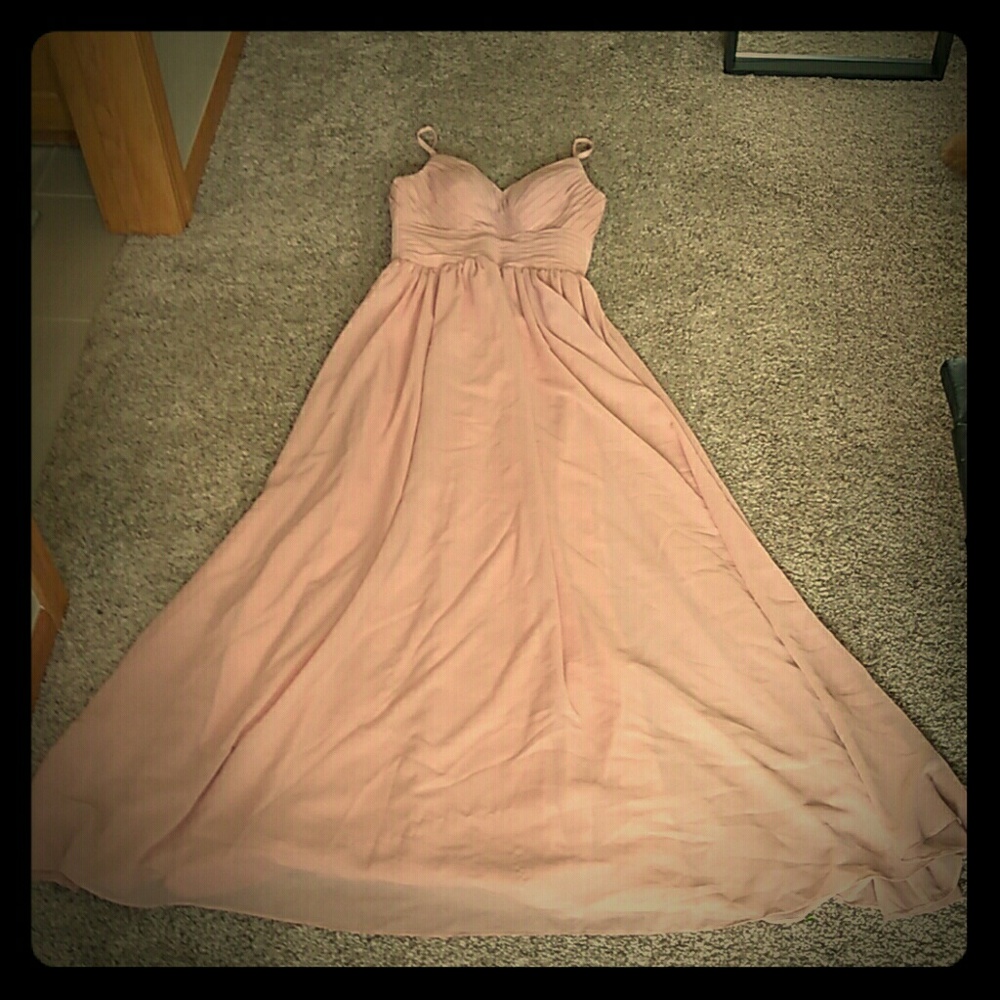 Beautiful blush wedding dress